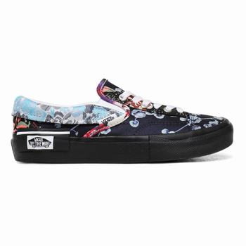 Vans Florals CAP - Naisten Slip-on kengät - Mustat